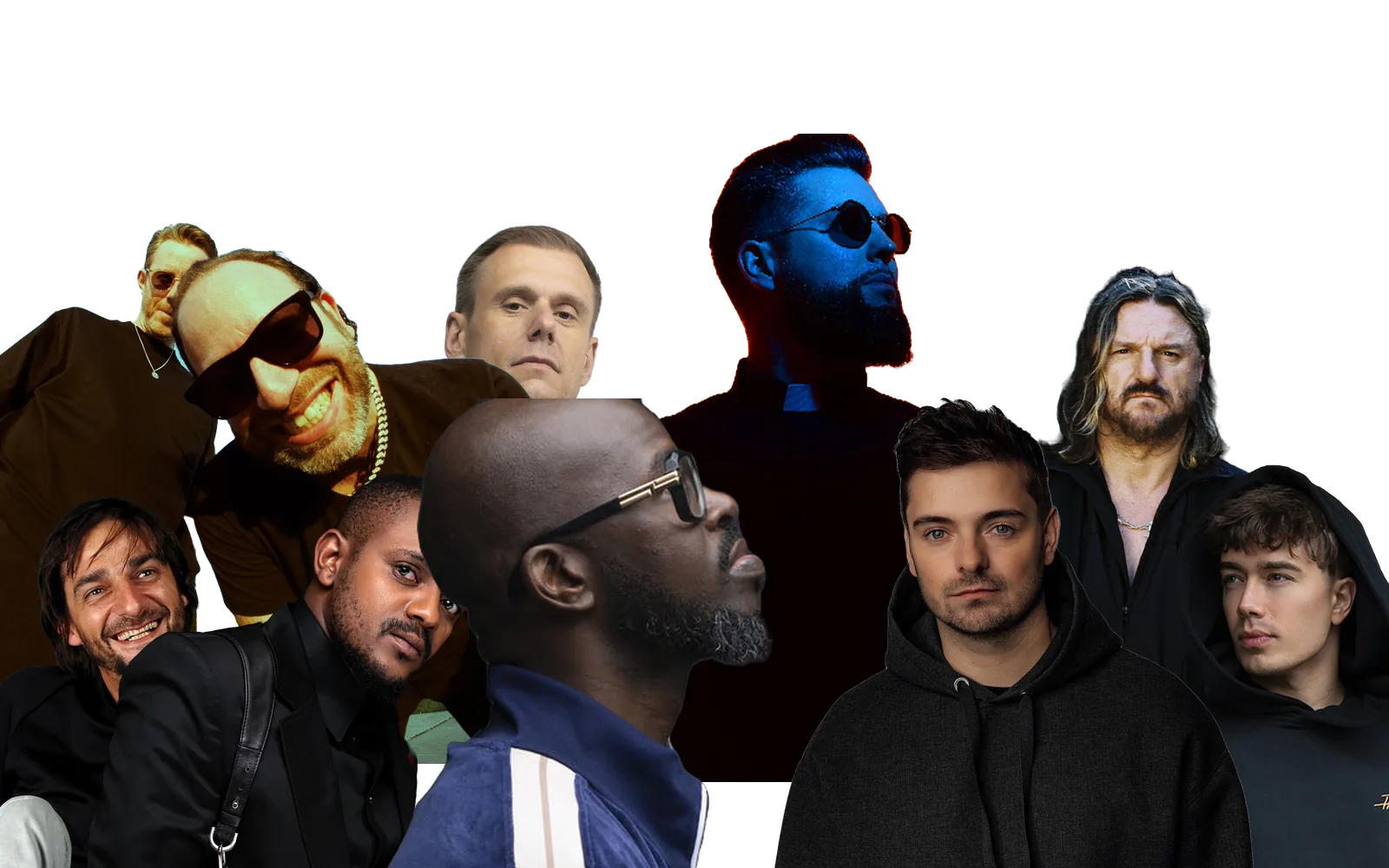 Black Coffee, Kabza De Small, Martin Garrix, Ricardo Villalobos, Headhunterz, Armin van Buuren, Tchami, Chase & Status and Solomun